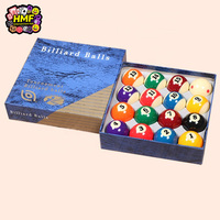 Jeu de billes de billard en résine de 57,2 mm avec six points rouges, queue de billard d'entraînement et billes blanches pour la pratique du billard