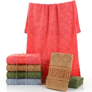 Wholesale Cheaper Thin bath towels 80% recycled cotton 70 140