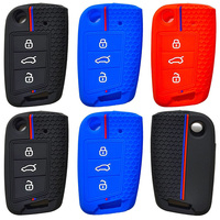 Nueva Funda para Llave de Coche, Control Remoto para VW Golf 7 GTI POLO T-Cross Touran Tiguan Skoda Octavia Rapid Kodiaq Fabia Seat Ibiza Leon