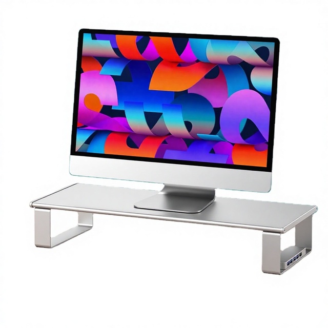 New Foldable Multifunctional Ergonomic Aluminum Alloy Laptop Desk Monitor Stand LCD Riser 17'' Laptop Compatible 60kg Load