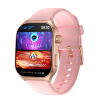 Reloj Inteligente Linwear LA42pro AI/Chatgpt con Pantalla AMOLED Cuadrada para Hombre y Mujer, Llamadas por BT, Monitor de Salud y Actividad Física, Resistente al Agua IP68, Reloj Deportivo