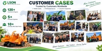 Broyeur de branches et concasseur de bois mobile chenillé à alimentation hydraulique pour les services d'entretien des arbres