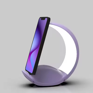 C hình dạng bàn LED Đèn RGB ánh sáng mặt trăng Loa điều khiển cảm ứng ánh sáng ban đêm điện thoại chủ đứng - Product Image 1