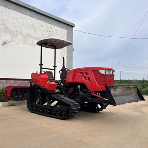 100HP Mini Crawler máy kéo cho nông nghiệp cao su theo dõi máy kéo cho trang trại và vườn sử dụng bánh răng và động cơ thành phần cốt lõi - Product Image 6