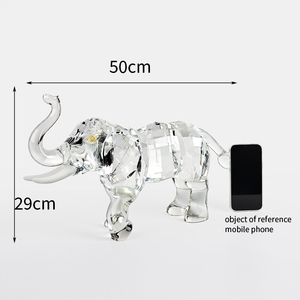 ギフトお土産クリスタル象像モダンホームクリスタルガラス飾り装飾 - Product Image 6