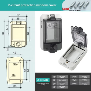 HS 2-18 cách ngắt hộp rõ ràng cửa sổ IP67 trong suốt bảo vệ bìa không thấm nước IK08 tác động bao vây thiết bị điện tử - Product Image 6