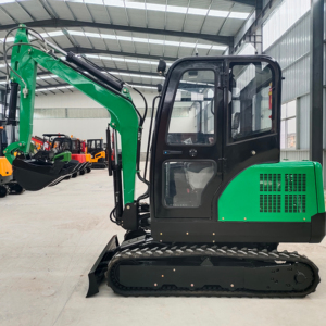 Excavadoras Nuevas de 3 Toneladas Marca CHINA con Motor Kubota, Mini Excavadora con Certificación EPA/CE, Aire Acondicionado y Neumáticos de Goma - Product Image 1
