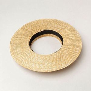 หมวกทรงสูงแบบเรียบง่ายสำหรับฤดูร้อน หมวกกันแดดสำหรับวันหยุดริมทะเล หมวกสานระบายอากาศได้ดี - Product Image 3