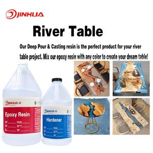 Résine époxy en cristal sans bulles à haute brillance pour résine de coulée profonde dans la coulée de table en bois en vrac - Product Image 6