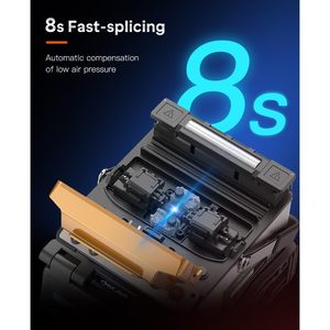 Decaat A7 Fiber Fusion Splicer <b>Machine</b> Kit Core Alignment 8S <b>Splicing</b> Optical Welding For Middle Trunk Line - Product Image 6