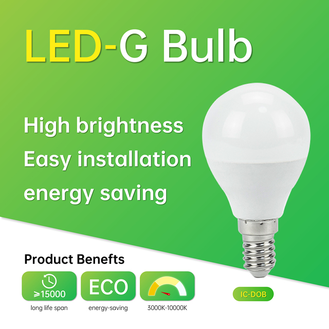 AC SMD Office LED G  Bulb 7W 3000K-10000K Warm White Light E14 CRI 80 90 Lm/W 15000 Hours