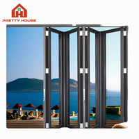 NFRC Fenêtre pliante en aluminium à coupure thermique Fenêtres et portes coulissantes en accordéon insonorisées personnalisées