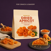 Sacs d'abricots séchés personnalisés imprimés, sachets refermables de qualité alimentaire pour l'emballage des abricots, sacs d'emballage pour les collations et la boulangerie en gros