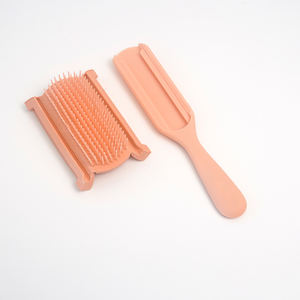 <span class=keywords><strong>Denman</strong></span>-cerdas suaves para mujer, 9 filas, Logo personalizado, Color rosa, Pin rizado de nailon, <span class=keywords><strong>cepillo</strong></span> de pelo para desenredar - Product Image 4