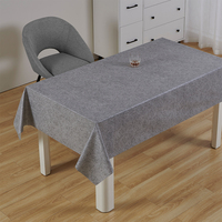 Nappe de table RNPT bleu clair faite à la main, couleur unie, 140*200CM, design italien, nappe imprimée en PVC, facile à nettoyer
