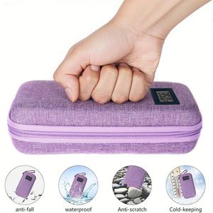 Estuche de viaje portátil para medicamentos con sensor de temperatura, aprobado por la TSA, para insulina, con correa de anillo y cremallera. - Product Image 2