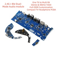 Module de transmission audio 2.4G personnalisé TX RX, partage audio un-vers-plusieurs, carte mère audio stéréo pour casques TV sans fil