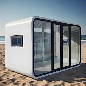 Salle de conteneur amovible préfabriquée multifonctionnelle Salle des capsules Apple Bureau Hôtel Chambre <span class=keywords><strong>Chalet</strong></span> - Product Image 3