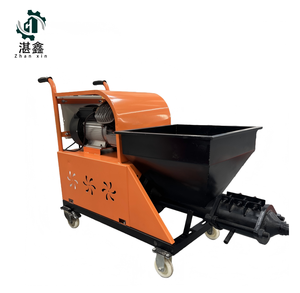 Machine à enduire les murs en mortier et en plâtre automatique certifiée CE, vente chaude, machines à pulvériser le mortier de béton, pompe à moteur principal - Product Image 1