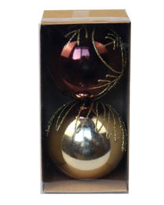 2PC 8CM Ornements <span class=keywords><strong>de</strong></span> sapin <span class=keywords><strong>de</strong></span> Noël Décorations <span class=keywords><strong>de</strong></span> boules <span class=keywords><strong>de</strong></span> Noël <span class=keywords><strong>Rouge</strong></span> Vert Or <span class=keywords><strong>Boule</strong></span> <span class=keywords><strong>de</strong></span> Noël - Product Image 3