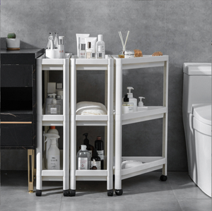 Küchen-LKW-Wagen gestell mit Nachlauf bequeme Bewegungs übertragung abnehmbarer Kunststoff-Aufbewahrung wagen - Product Image 2