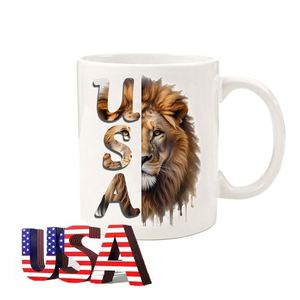 Mug à café en céramique blanche de haute qualité pour sublimation, 11 oz (350 ml), style classique, personnalisable avec logo, idéal pour les cadeaux d'entreprise - Product Image 1