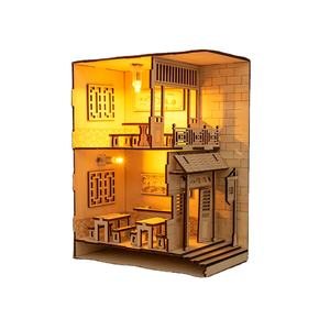 Benutzer definierte Bücherregal Dekor Handwerk Laser geschnittene hölzerne 3D-Buchecke für Geschenke - Product Image 1