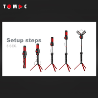 Lampe de travail LED TOMAC 7000 lumens 18V, compatible avec les batteries Makita, DeWalt, Milwaukee, Bosch, Metabo, Stanley, avec support trépied