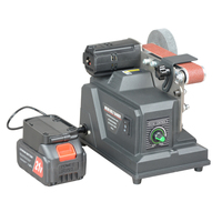Ponceuse à bande électrique compacte Beking BG-3205 120W à vitesse variable, alimentation AC/DC 220-240V pour ponçage du bois et du métal, affûtage de couteaux