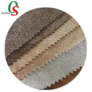 Chinesische Herstellung ausgefallener Polster Polyester Material Mesh Compound Glitter Stoff für die Dekoration