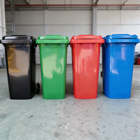 Conteneur à déchets en plastique écologique à couvercle roulant ouvert 120L pour la vente en gros – Poubelle, bac à ordures, bac à déchets alimentaires