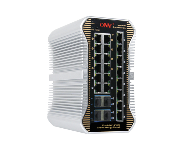 24-port 10G Uplink Outdoor Managed Industrial Ethernet Switch