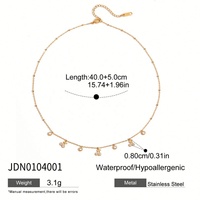 Modeketens Groothandel Elegante 18K Gouden RVS Witte Diamant Kersen Hangertje Ketting Klassieke Stijl