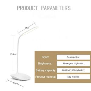 Portable Usb Rechargeable <b>Wireless</b> Cordless Study Led Battery Table Desk Lamp Camp <b>Light</b> for Reading Room - Product Image 2