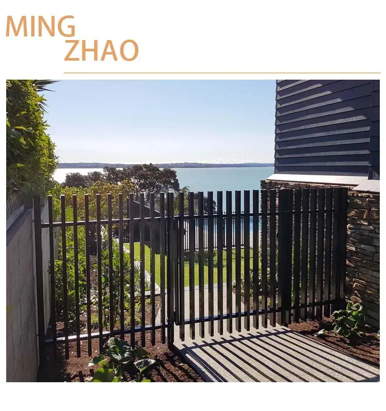 The manufacturer directly provides modern style aluminum tube blade fence