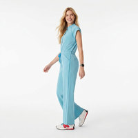 Combinaisons médicales Bestex personnalisées pour femmes, respirantes, à jambes larges, avec fermeture éclair centrale, uniformes médicaux pour femmes, ensembles de blouses pour médecins