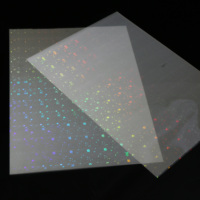 Pochette de plastification holographique super brillante transparente en PVC pour carte d'identité, film holographique, pochettes de plastification holographiques