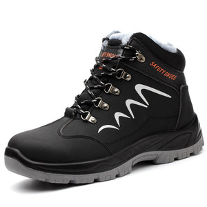 Nueva hebilla giratoria tejido volador trabajo protección aviación ingeniería verano zapatos de seguridad para hombres - Product Image 3