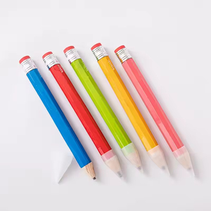 Gros crayons géant en bois Jumbo crayon pour enfants école maison bureau fournitures gros crayons en bois - Product Image 6