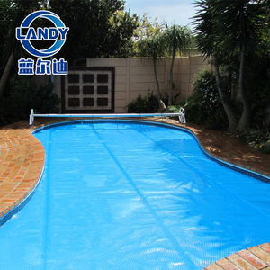 Couverture de <span class=keywords><strong>piscine</strong></span> thermique solaire bleue Landy <span class=keywords><strong>500</strong></span> <span class=keywords><strong>microns</strong></span>, couverture à bulles résistante aux UV, accessoire pour <span class=keywords><strong>piscine</strong></span> - Product Image 5