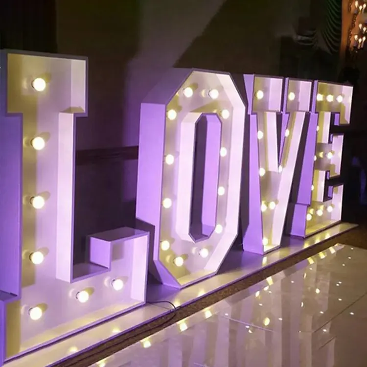 JAGUARS IGN Hersteller Benutzer definierte Hochzeits schilder Heiraten Sie mich Leuchten Buchstaben Liebe LED Licht Festzelt Buchstaben Zeichen 4ft Herr und Frau