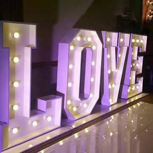 Panneau de mariage personnalisé du fabricant <span class=keywords><strong>jaguar</strong></span>, lettres de mariage, lettres lumineuses, amour, lumière LED, chapiteau, 4 pieds m. <span class=keywords><strong>Et</strong></span> mme - Product Image 5