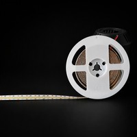 Bande lumineuse LED à économie d'énergie 12V 2025 336 LED/m 1300lm/m 3500K Blanc chaud Ra80 IP20 5m par rouleau Télécommande Dimmable