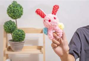 Simpatico animale a forma di orso coniglio di mucca durevole stridulo interattivi animali di pezza giocattolo per animali domestici peluche natale sesso cane da masticare giocattoli - Product Image 5