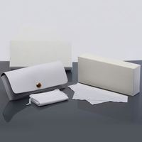 Vente en gros de boîtes à lunettes de soleil classiques rectangulaires colorées de haute qualité avec logo personnalisé, ensemble d'emballage, étui à lunettes en PU