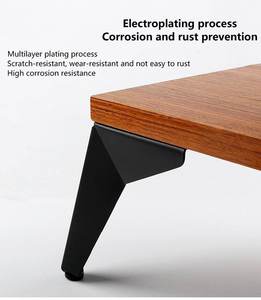 Pieds de meubles en métal modernes robustes, angle droit, en forme de L, pour table, salle à manger, hôtel, salon, cuisine, atelier, installation facile - Product Image 3