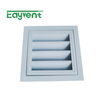 Grille de ventilation extérieure en aluminium résistante aux intempéries, à battants ouvrables, en aluminium 6063-T5, revêtement poudré, anti-pluie, pour écran anti-insectes et CVC