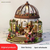 Kit de meubles miniatures en bois pour maison de poupée, jardin suspendu DIY |   Kit de boîte à musique en puzzle 3D de 50 pièces |   Jouet créatif pour adolescents 14 ans et plus |   Unisexe |