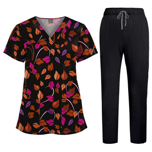 <span class=keywords><strong>Divisa</strong></span> chirurgica stampata di alta qualità, tuta medica unisex, uniforme a tinta unita, pantaloni in poliestere, uniforme <span class=keywords><strong>da</strong></span> infermiere. - Product Image 4