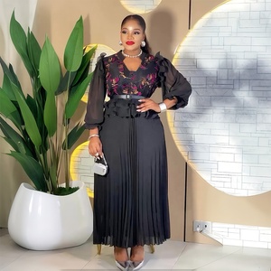 Abito in Chiffon con Ricami Elaborati <span class=keywords><strong>per</strong></span> Festa di <span class=keywords><strong>Capodanno</strong></span> 2026, Vestito da Sera di Alta Qualità con Pieghe <span class=keywords><strong>per</strong></span> Donne K1169 - Product Image 2